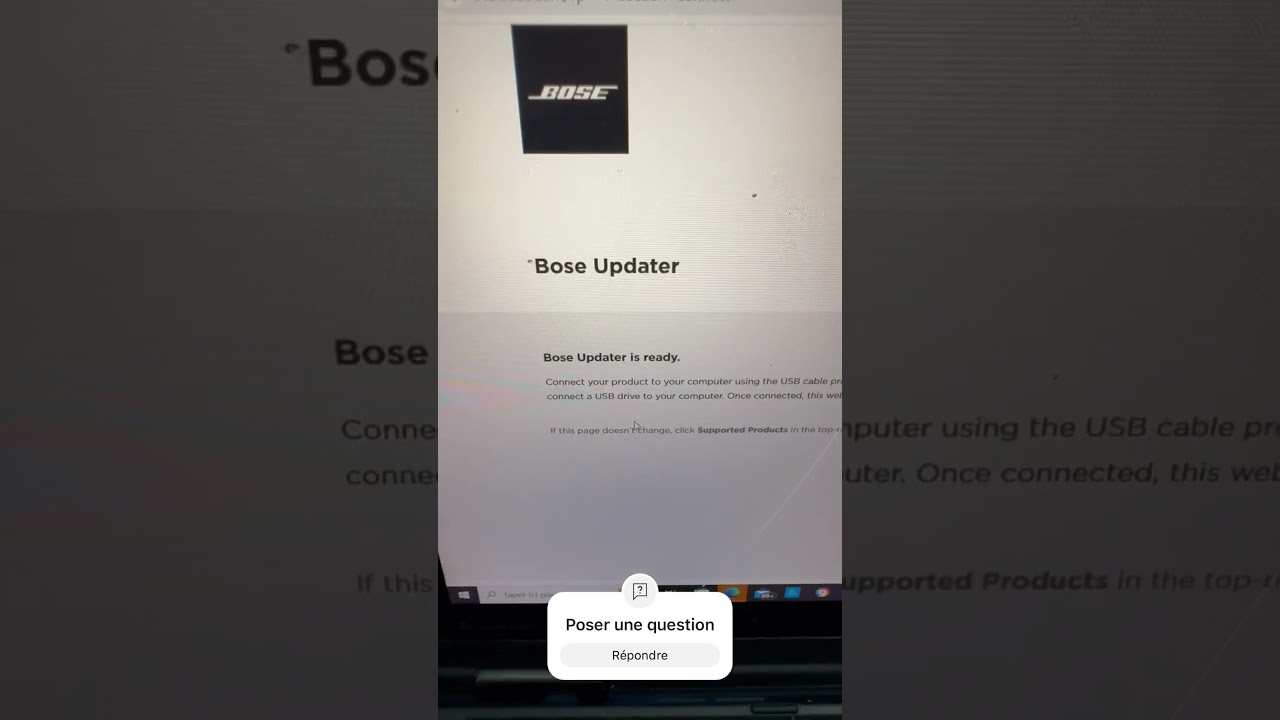 Earbuds bose flashing red and white