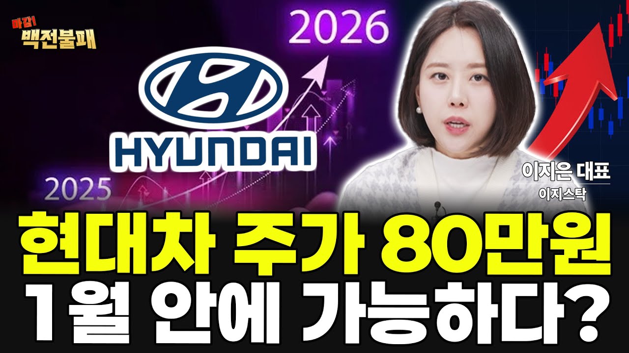 현대차 주가 급등! 증권가 80만원 1월 안에 가뿐히 돌파 가능하다?