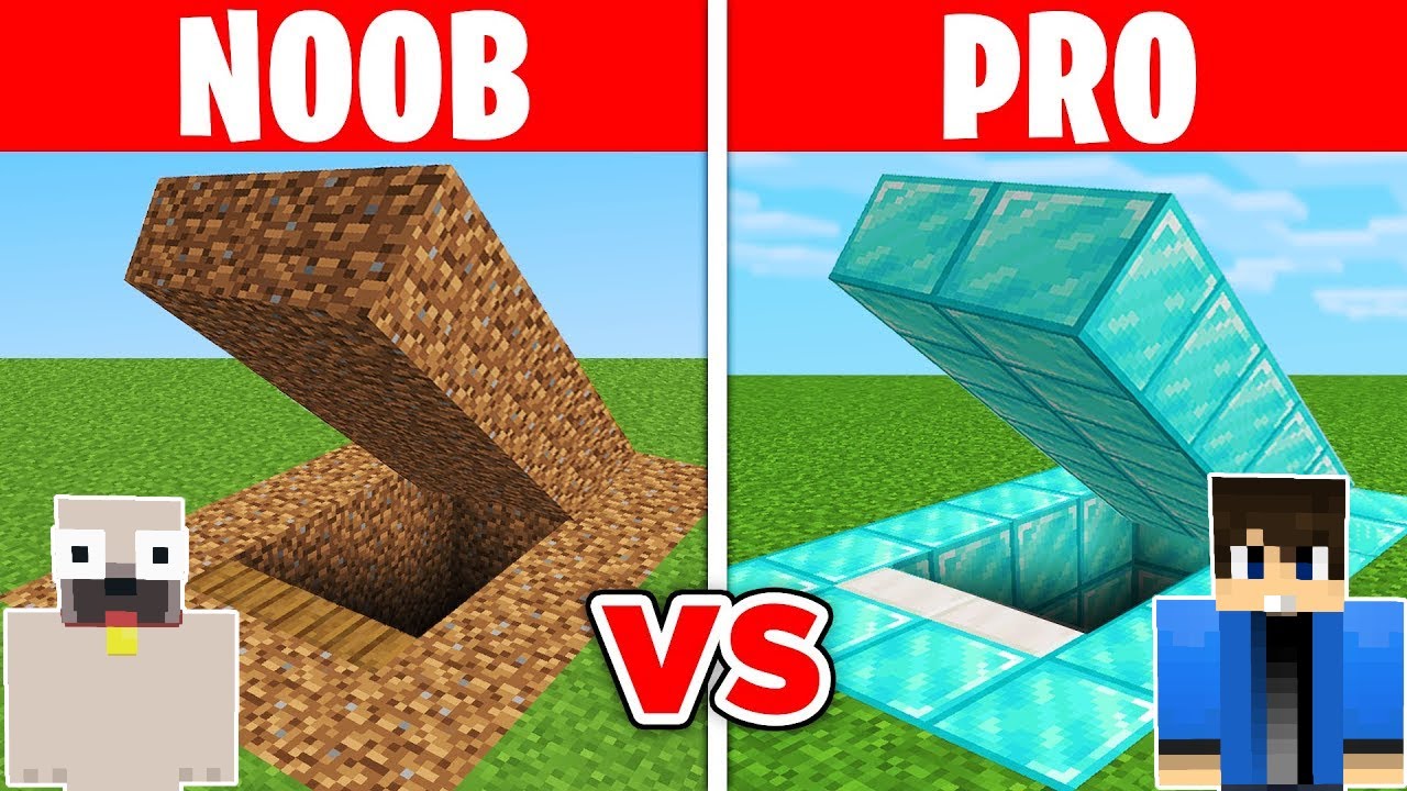 NOOB vs PRO vs HACKER: LEGBIZTONSÁGOSABB TITKOS HÁZ ÉPÍTŐ KIHÍVÁS!
