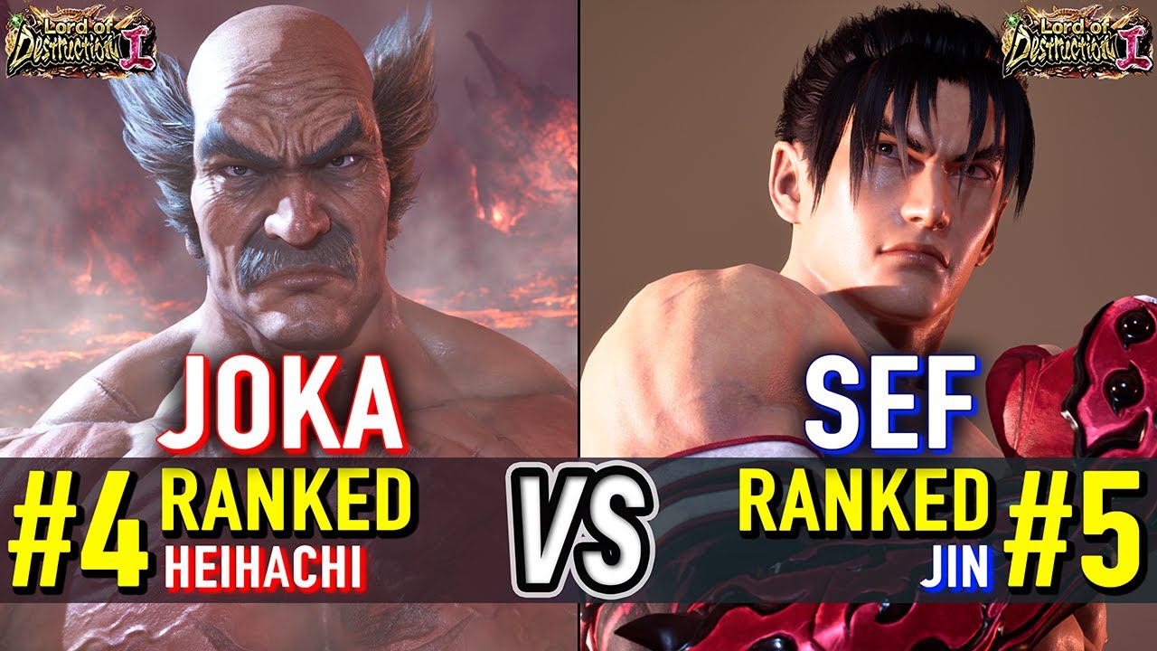 T8 🔥 JOKA (#4 Ranked Heihachi) vs SEF (#5 Ranked Jin) 🔥 Tekken 8 High Level Gameplay
