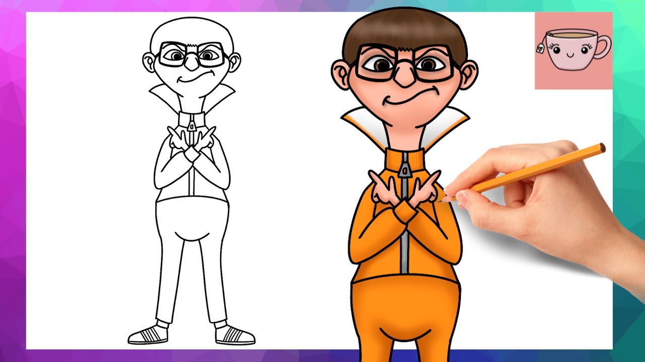 How To Draw Vector from Despicable Me  | Cute Easy Step By Step Drawing Tutorial