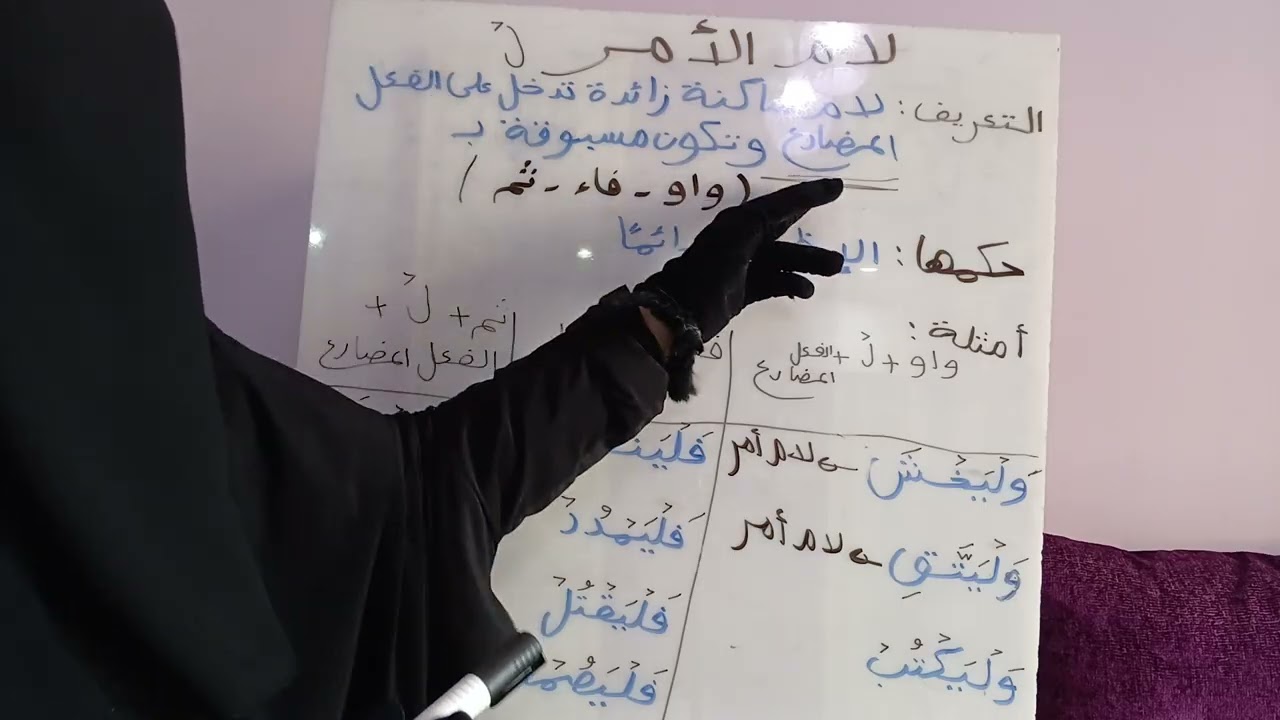 شرح باب اللامات( لام الأمر ) الفيديو رقم ٥