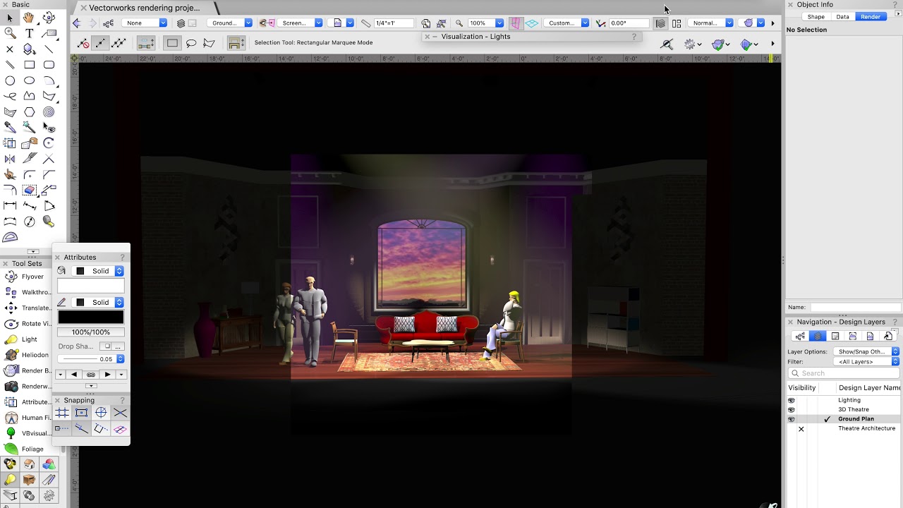 Vectorworks Rendering - Part 5 - finishing touches