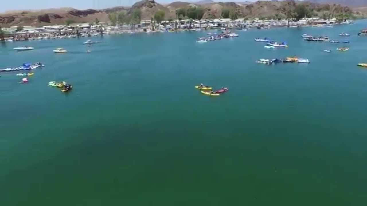 AERIAL DRONE FOOTAGE OF PARKER AZ TUBE FLOAT 2015