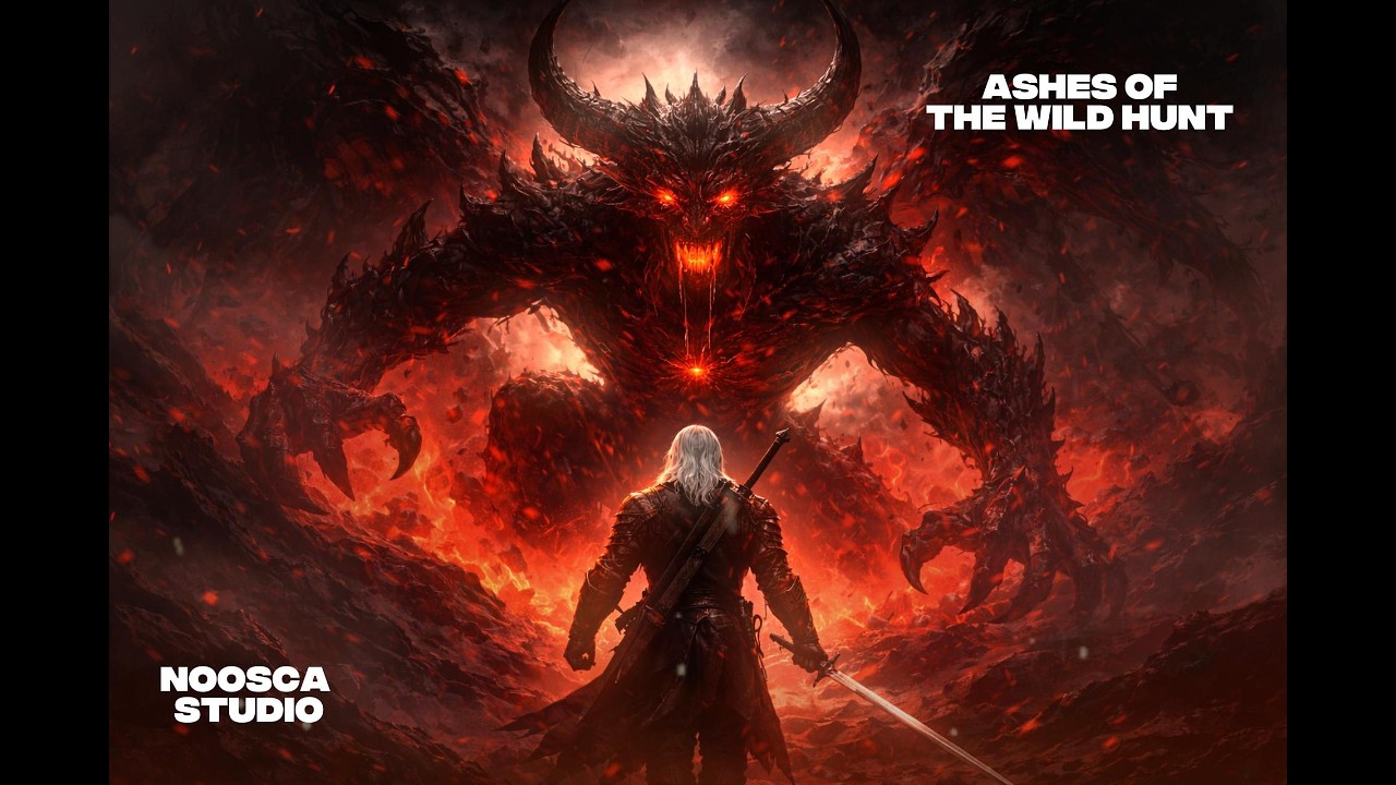 ASHES OF THE WILD HUNT - THE WITCHER UNOFFICIAL MUSIC VIDEO - Noosca Studio x Suno