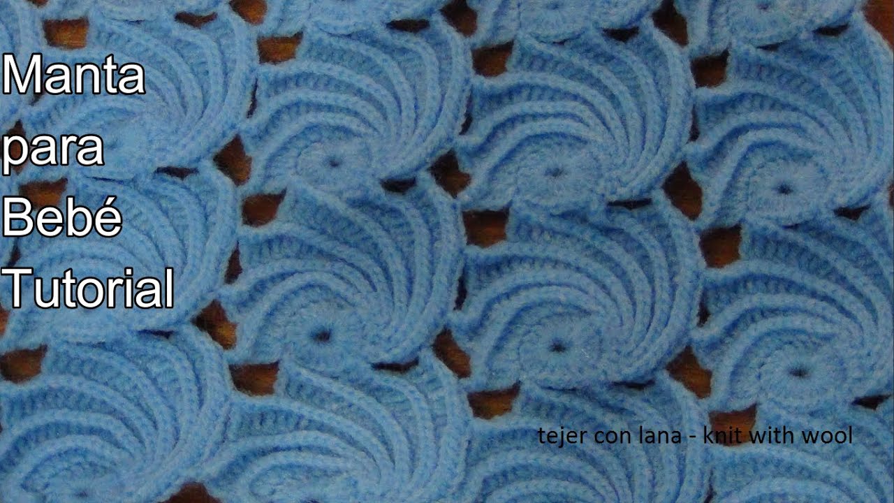 Manta para bebé - Baby blanket tutorial