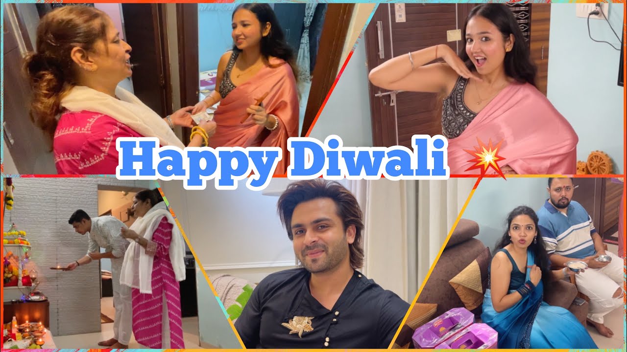 Diwali celebration with family & friends | Princee saare pehen ke aayi | Abhishek singh | Diwali2023