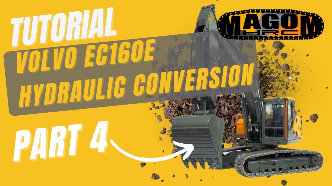 Tutorial for Volvo EC160E hydraulic conversion - PART 4 | MAGOM HRC
