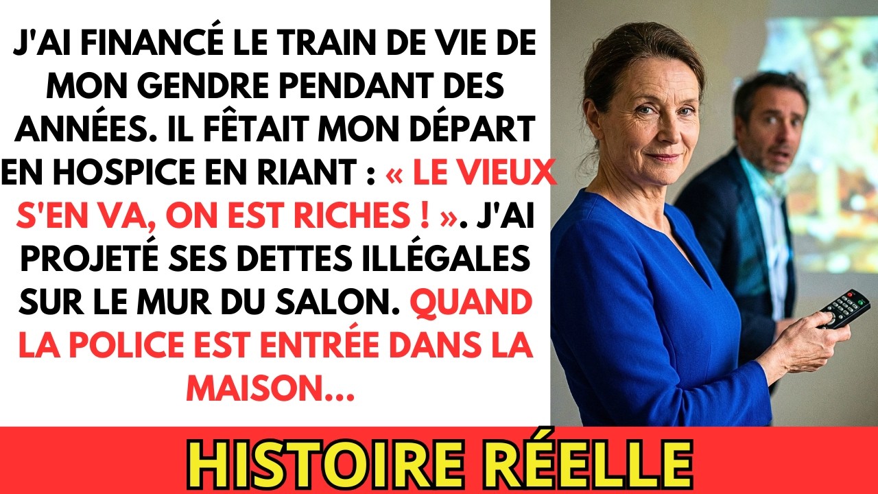 Mon gendre fêtait mon départ en hospice. J'ai projeté ses dettes au mur... La Police est entrée.