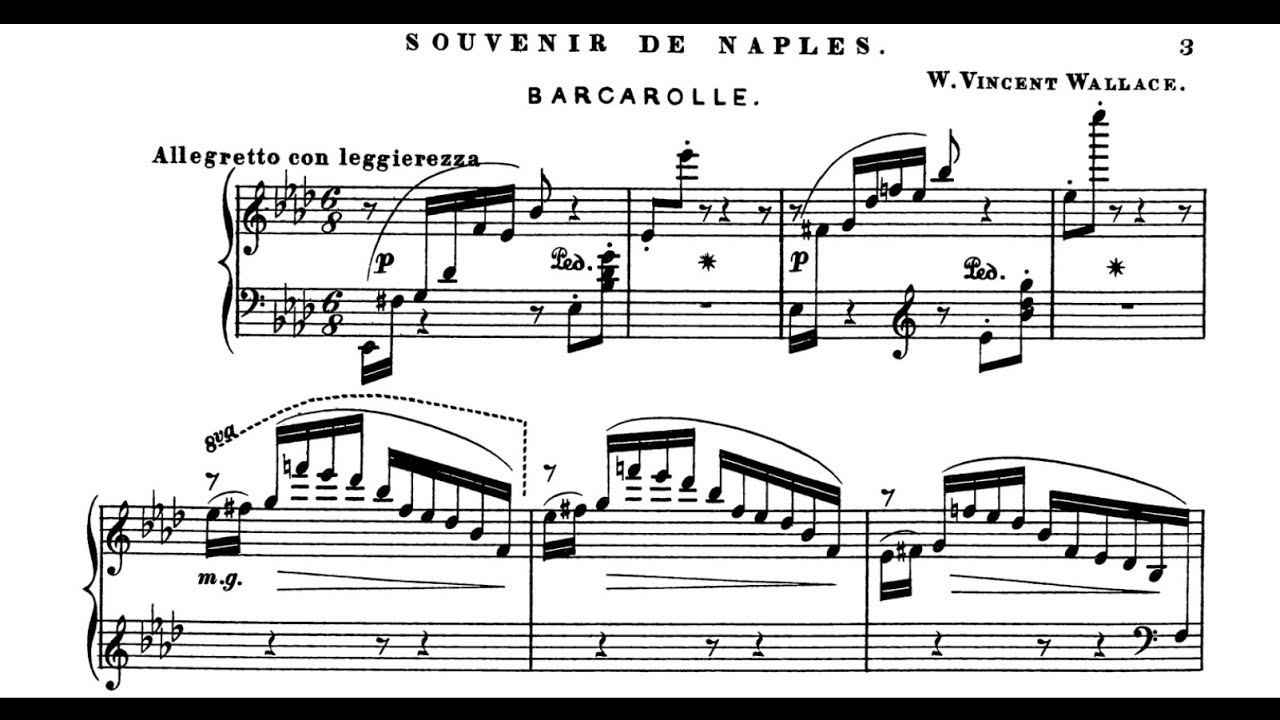 Wallace — Barcarolle in A-Flat Major (Tuck)