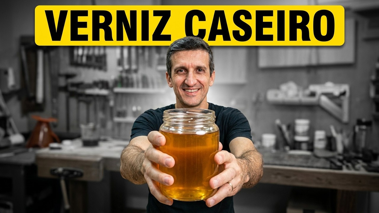 MÉTODO COMPLETO Como fazer verniz CASEIRO para madeira com GOMA LACA INDIANA