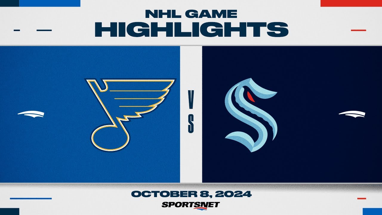 NHL Highlights | Blues vs. Kraken - October 8, 2024