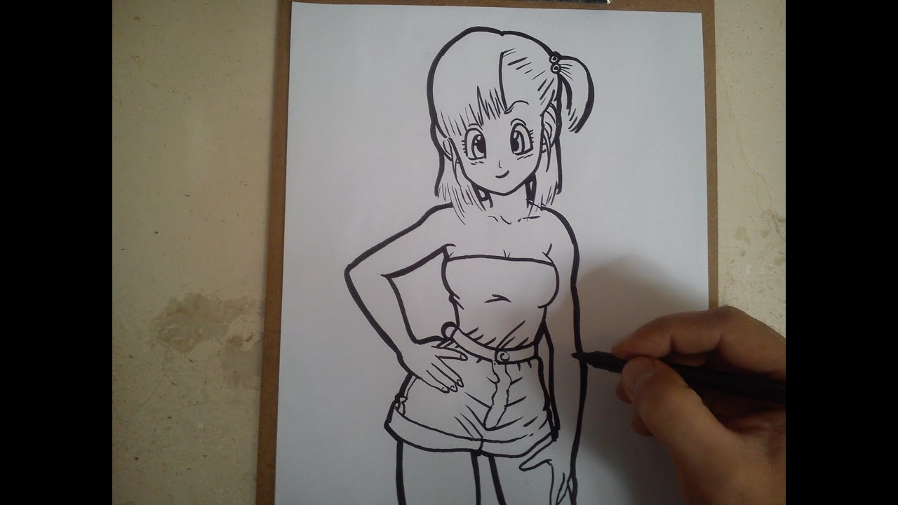 Como dibujar a bulma de dragon ball z / HOW TO DRAW BULMA DRAGON BALL Z