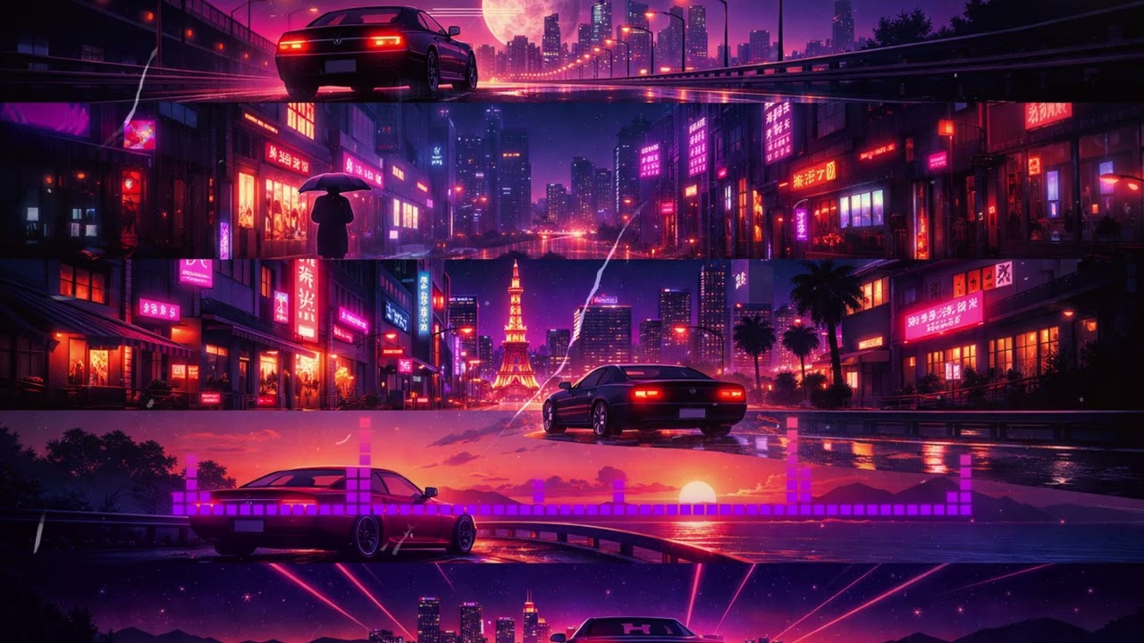 Midnight Neon Drive – 80s Inspired Synthwave Night