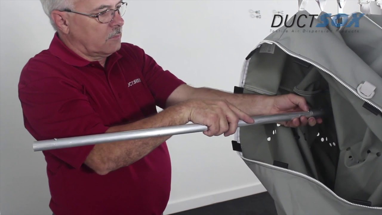 SkeleCore Pull Tight Cable Installation, Fabric Ductwork by DuctSox