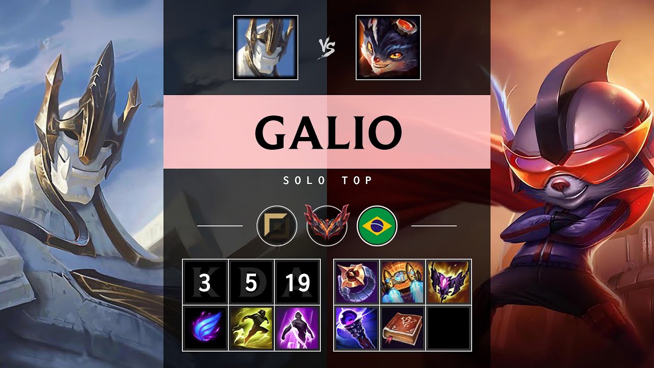 Galio Top vs Rumble - BR Grandmaster Patch 25.16