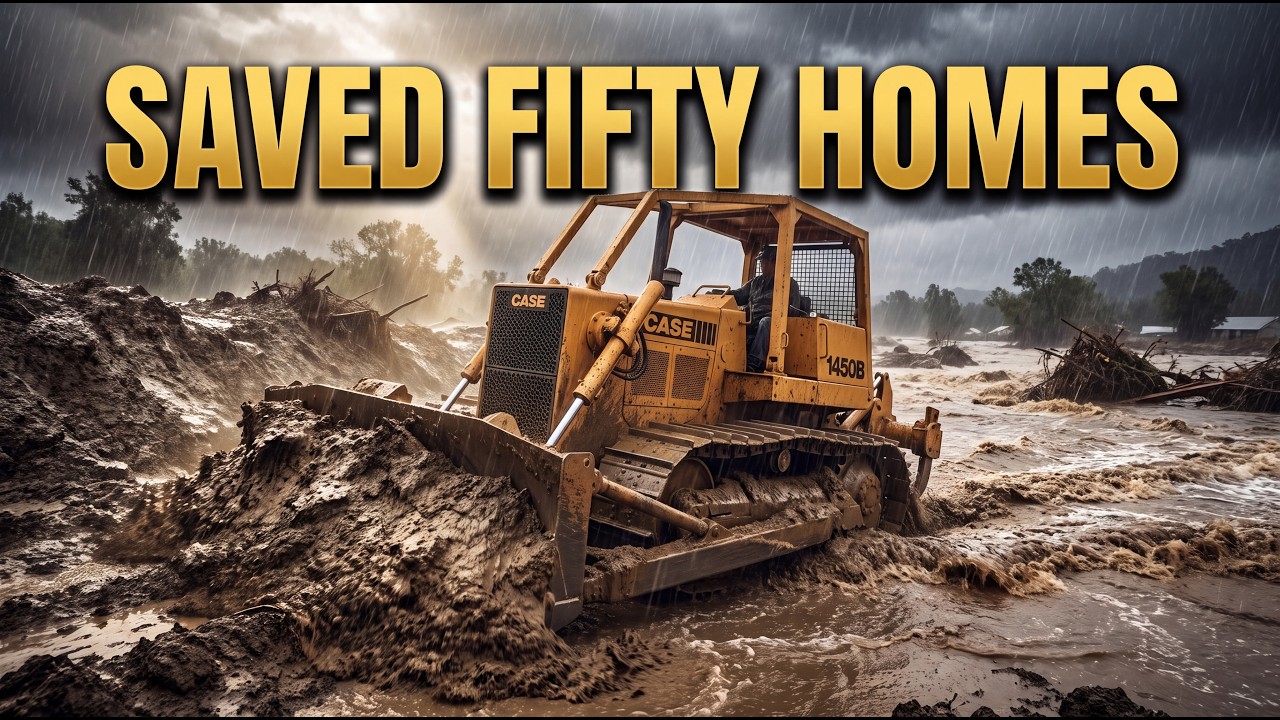 How an Unplanned CASE Crawler Dozer Saved Fifty Homes After the 1986 Oroville Flood Surge