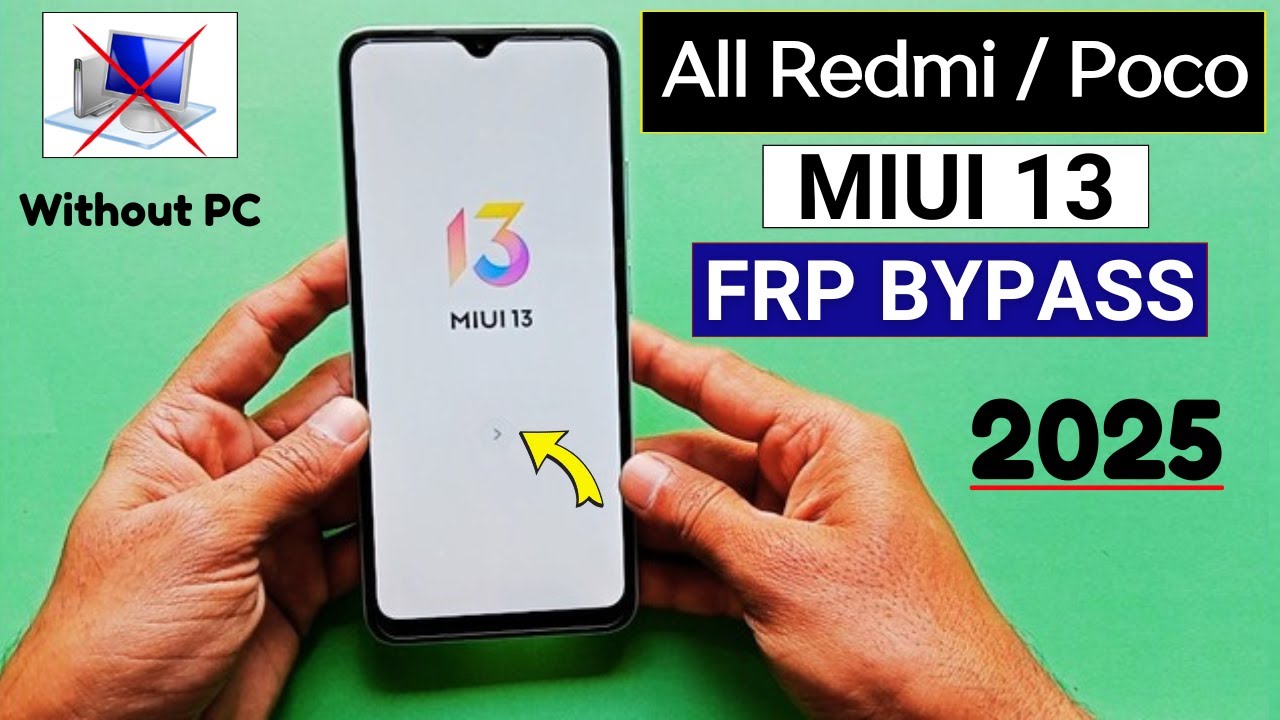 All Redmi/Poco MIUI 13 Frp Bypass - Activity Launcher Not Install Fixed | Without PC - 2025