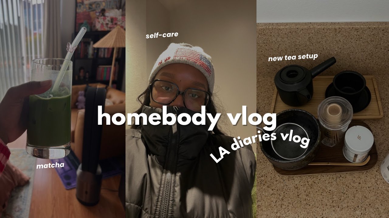 homebody vlog 🧸 matcha, self-care, shopping in little tokyo, baking banana bread