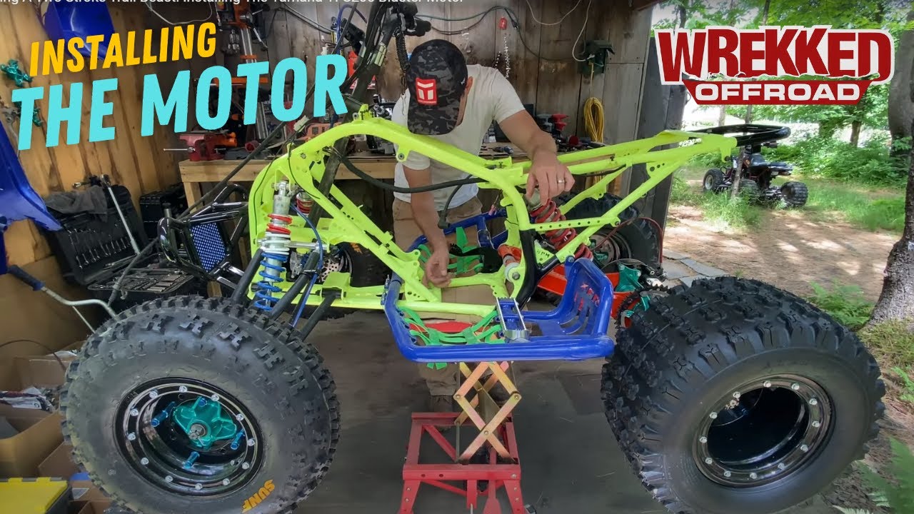 Сборка двухтактного мотоцикла Trail Beast: как установить встроенный двигатель Yamaha YFS200 Blaster