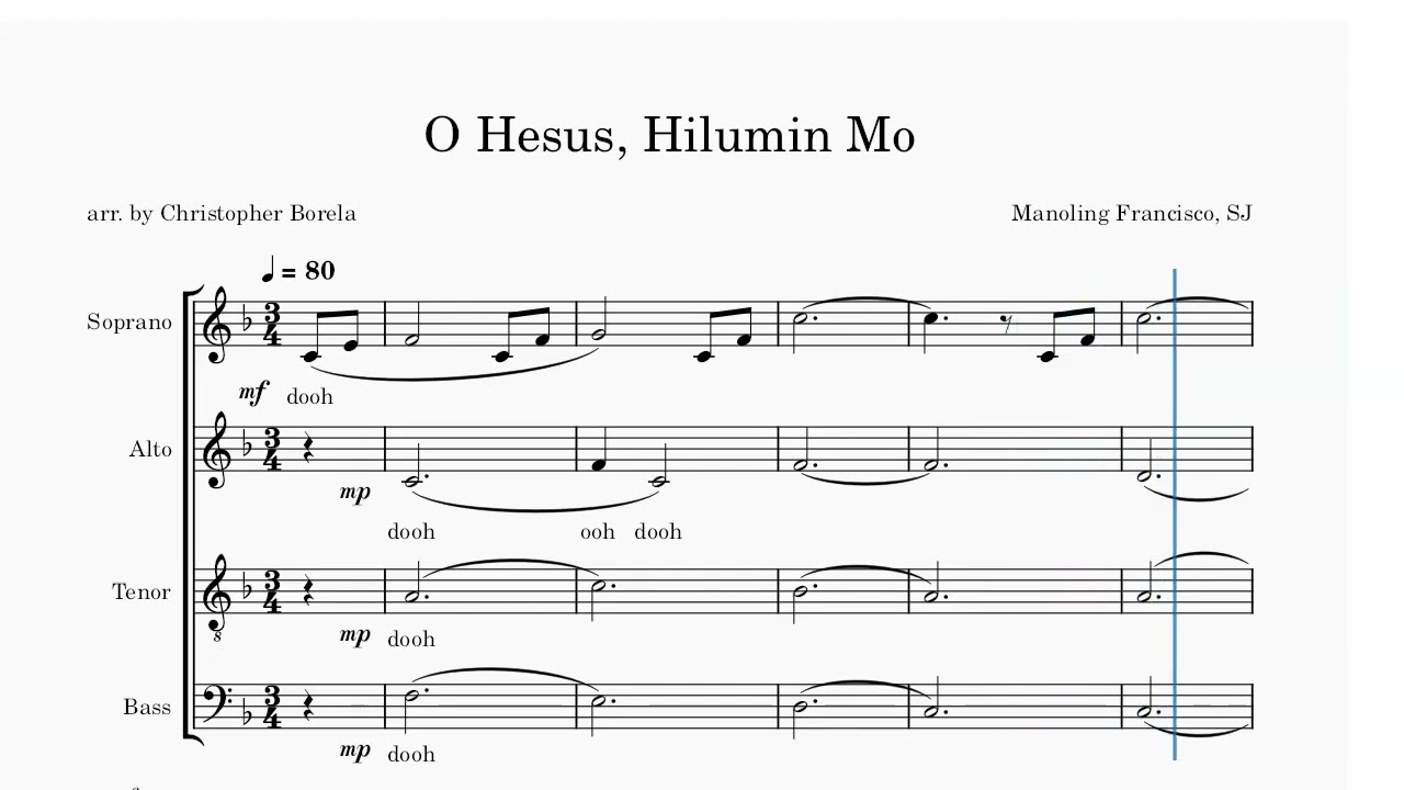 O Hesus Hilumin Mo - Soprano Guide