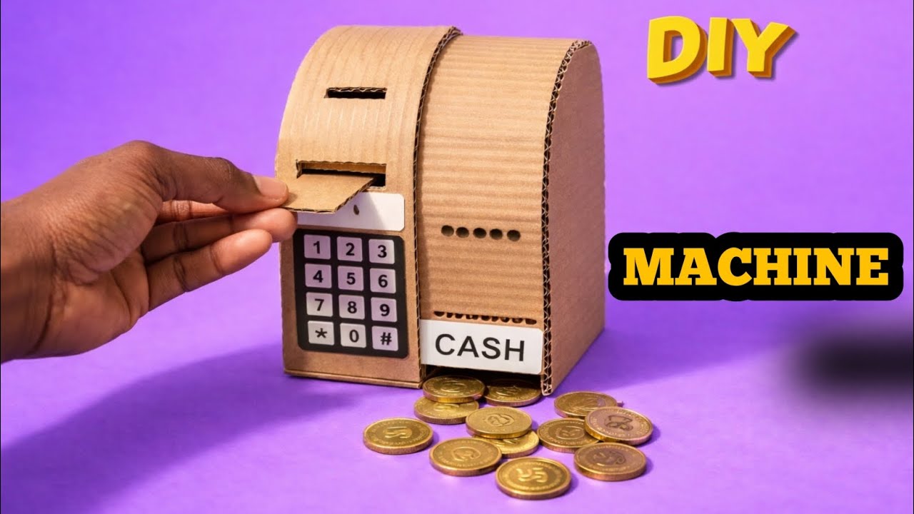 घर पर बनाए मिनी DIY कैश मशीन | Cardboard Se Bana DIY ATM Machine