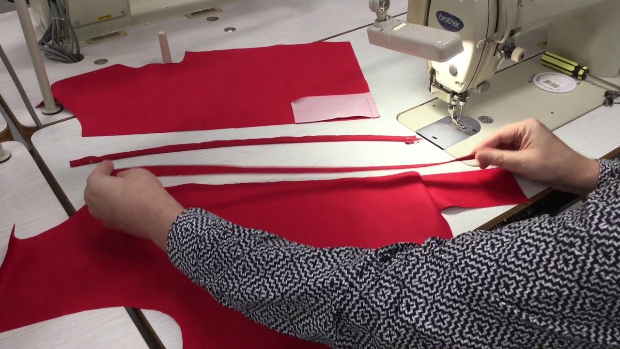 Sewing lined bomber jacket 2 - CF hem extension & zip