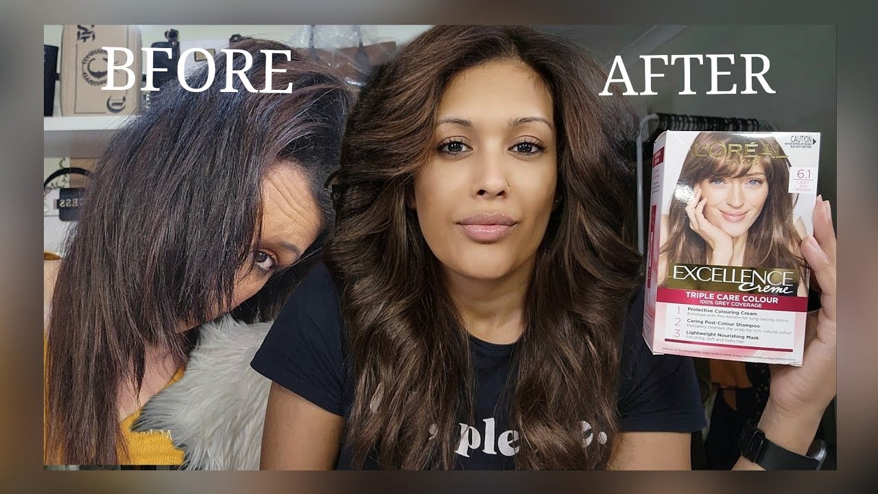 loreal preference hair color 6.1 LIGHT ASH BROWN | Best Colour For Dark Hair