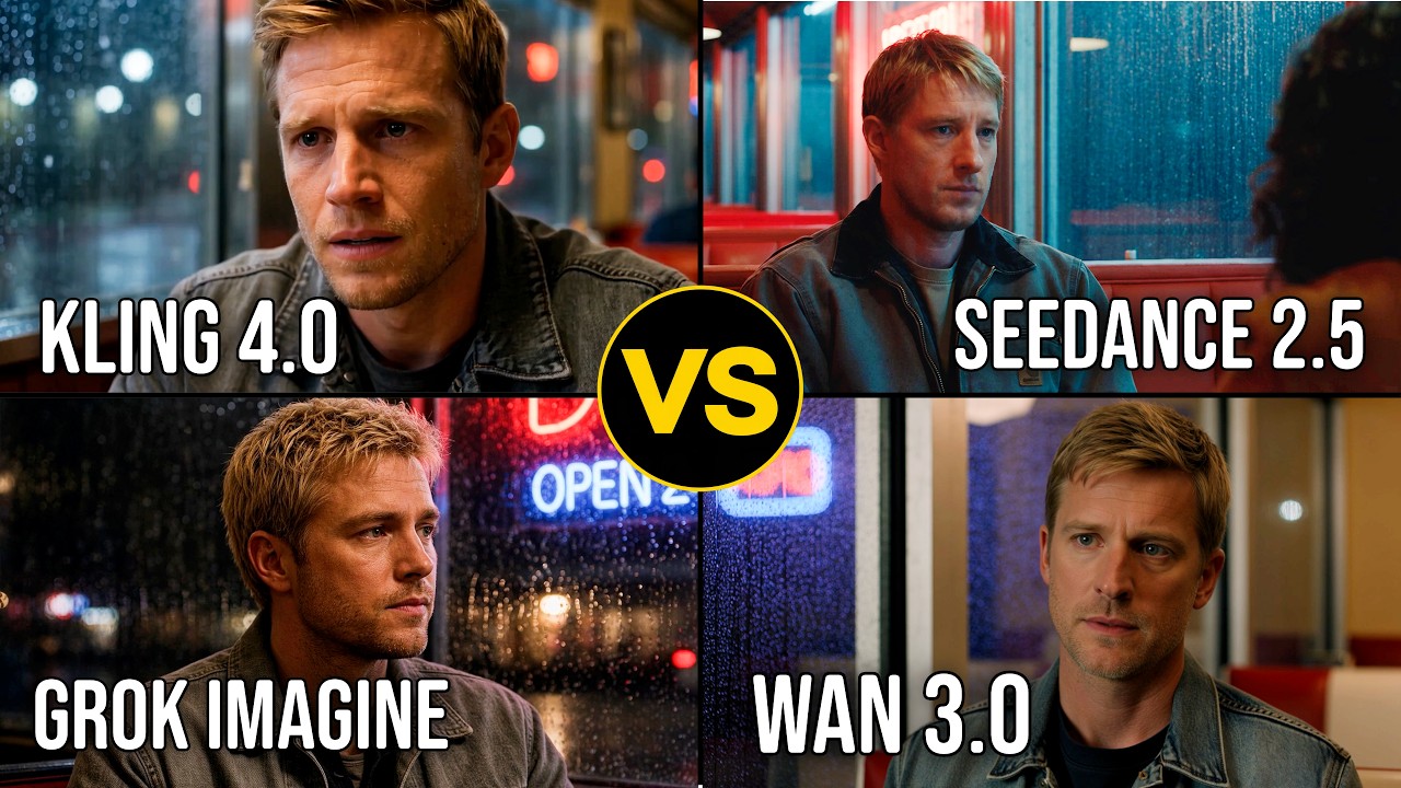 Kling 4.0 vs Seedance 2.5 vs Grok Imagine vs Wan 3.0 | The Ultimate AI Video Comparison