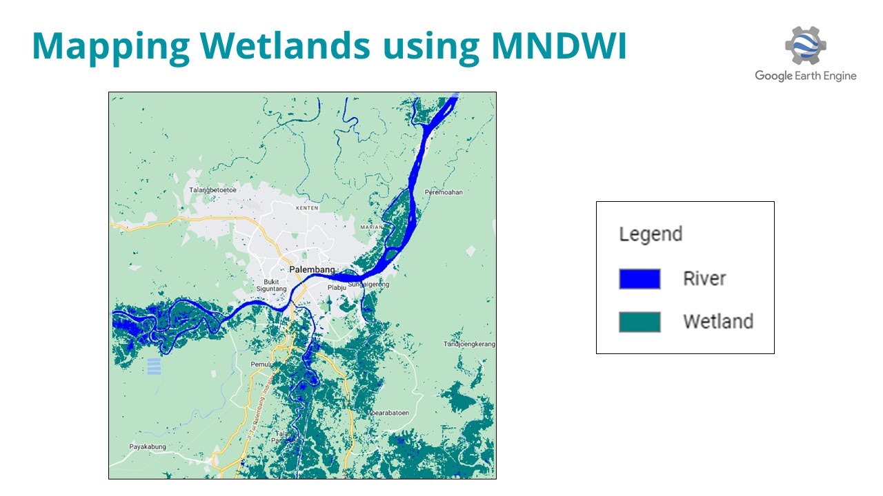 Mapping Wetlands using Multitemporal Landsat and MNDWI in Earth Engine