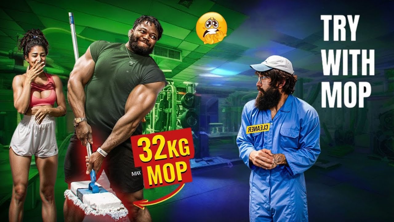 ANATOLY Uses 32kg Mop in the Gym | Everyone Teased&hellip; Until He Turned into a LEGEND 💪🧹