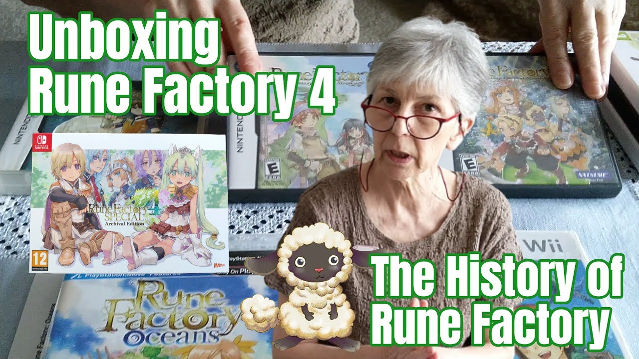 Unboxing Rune Factory 4 and discussing the history of Rune Factory