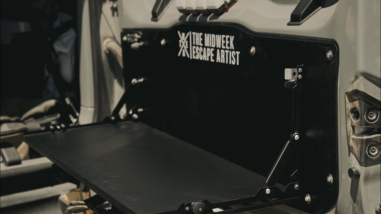The BEST add-on for your Suzuki Jimny | Expedition Gear Tailgate Fold-Down Table and  Molle Storage