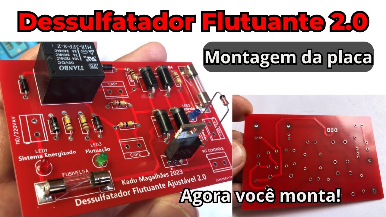 Dessulfatador Flutuante 2.0 - Montagem da Placa