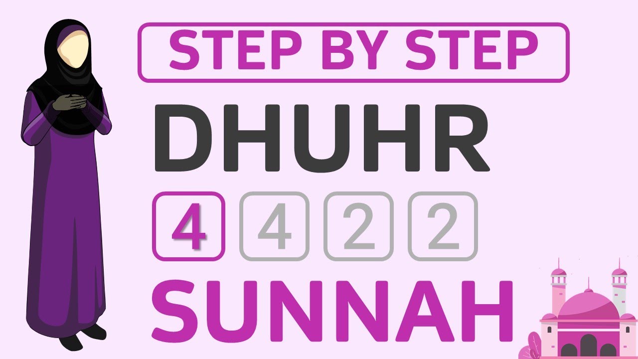 Learn How to Pray 4 Rakat Sunnah Dhuhr Salah: Step by Step - Female Hanafi Method - Dhuhr Namaz