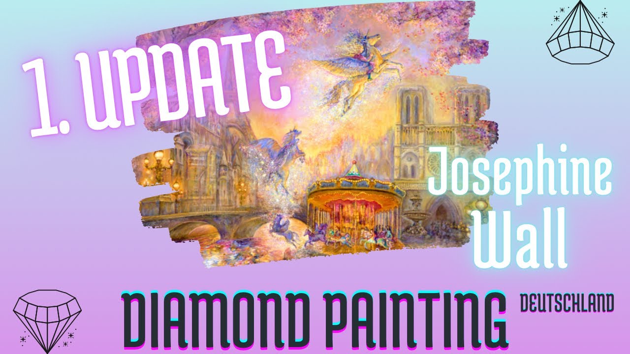 💎 UPDATE #001 Josephine Wall 🎠 Magical Merry Go Round 🦄 #diamondpainting #diamondpaintingdeutschland
