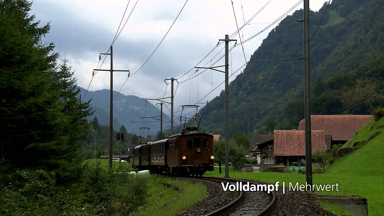 Letzte historische Fahrt der Berner Oberland Bahnen nach Lauterbrunnen (Volldampf | Mehrwert)