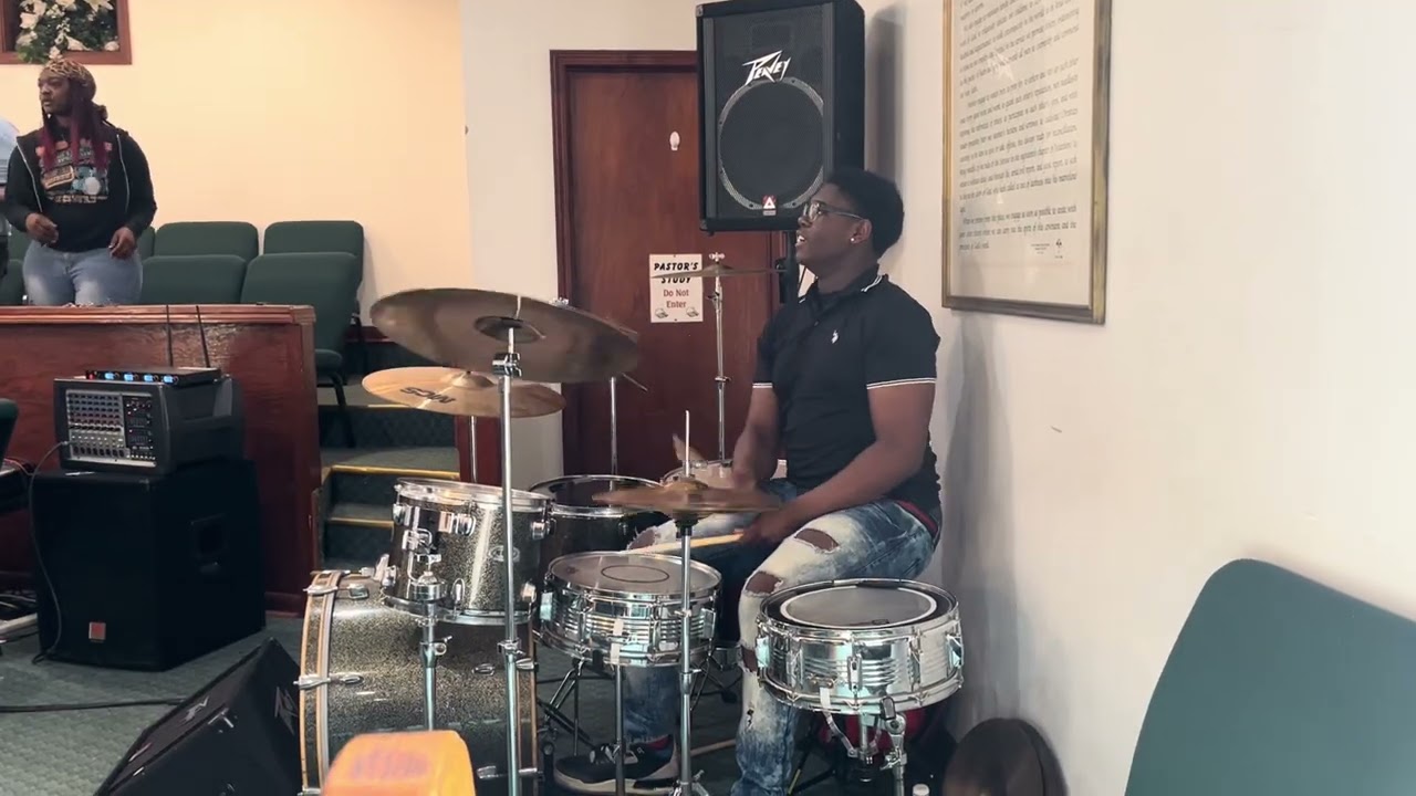Me playing the drums at church 🤑🔥🔥