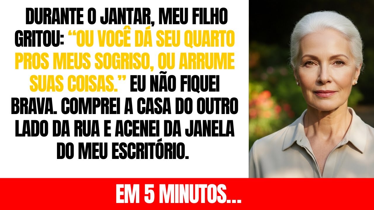 Meu filho me expulsou de casa, então comprei a casa do outro lado da rua e preparei uma 