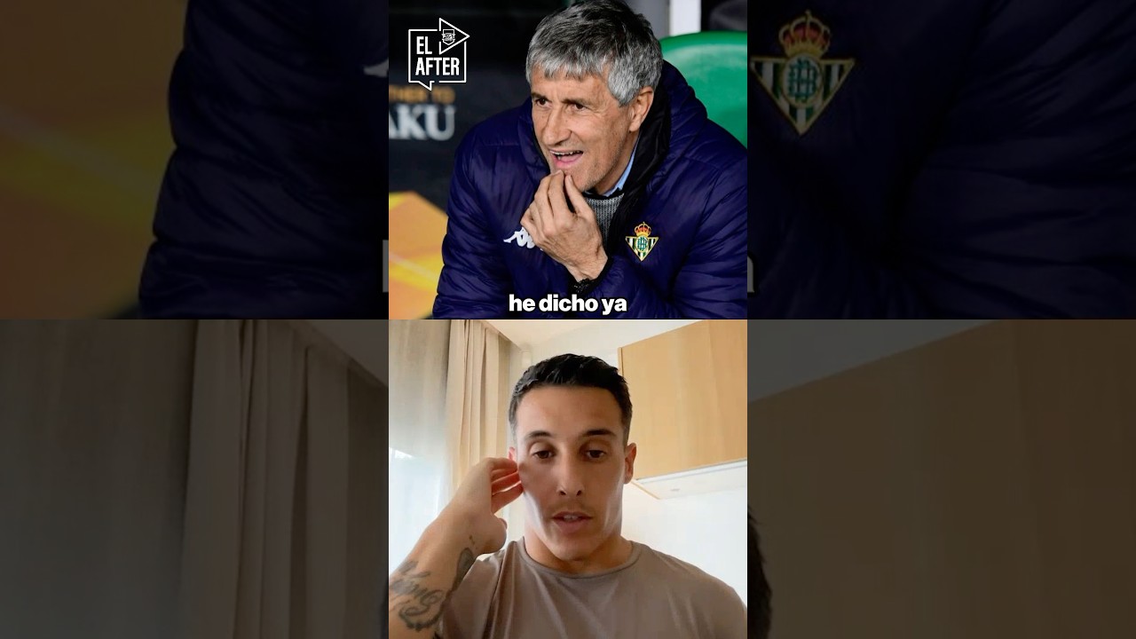 Quique Setién en el Betis
