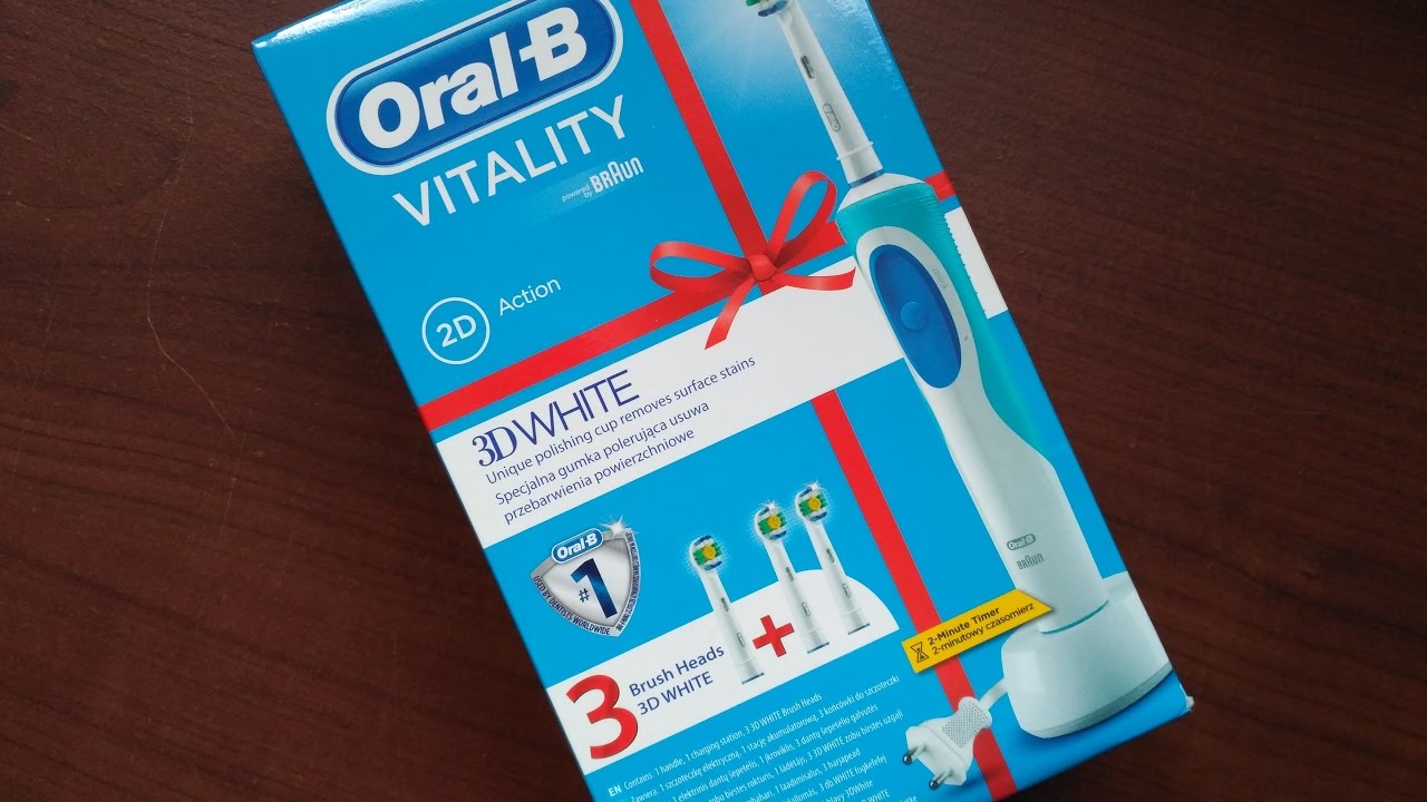 Электрическая зубная щетка ORAL-B BRAUN - распаковывание, обзор, тест