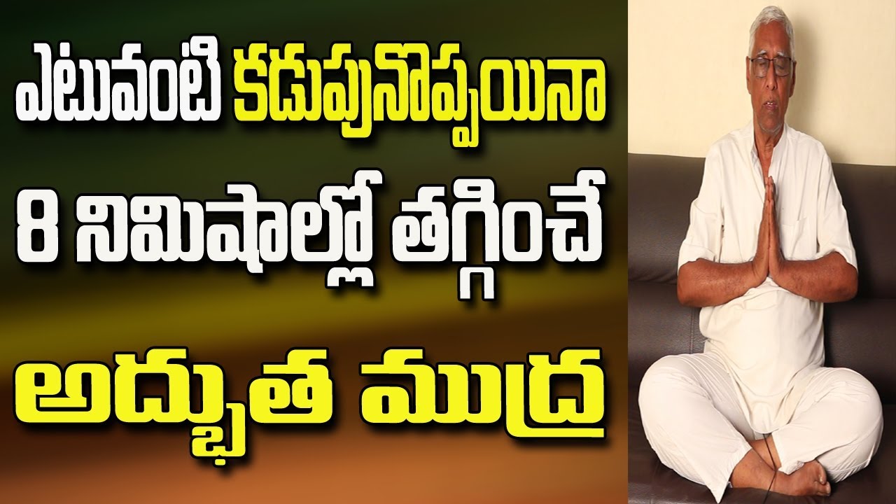 Stomach Pain Mudra In Telugu | Kadupu Noppi Nivarana Telugu | Hand Mudras in Telugu