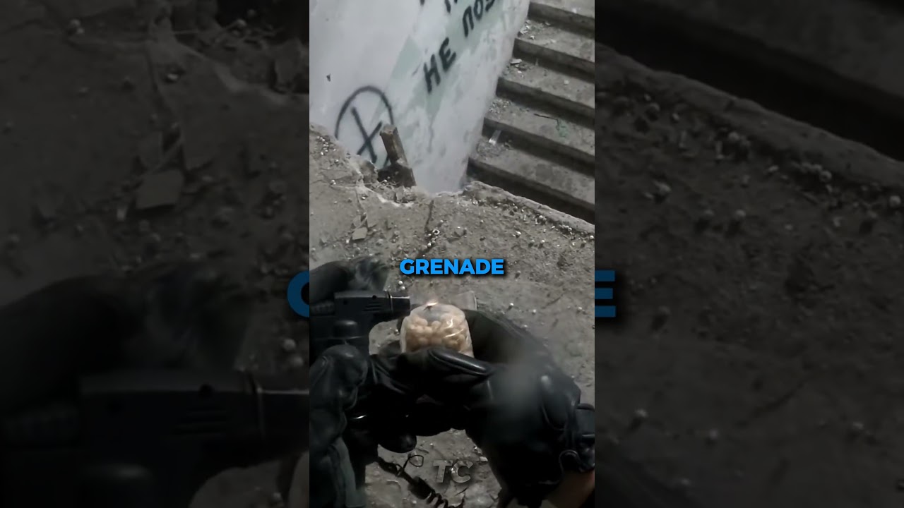 Его страйкбольная граната взорвалась у него в руке.💀