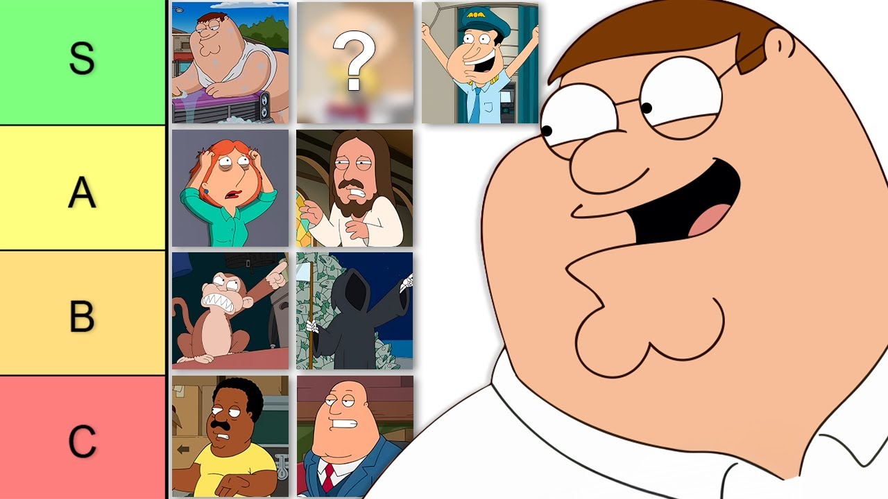 Family Guy Character's From Worst To Best