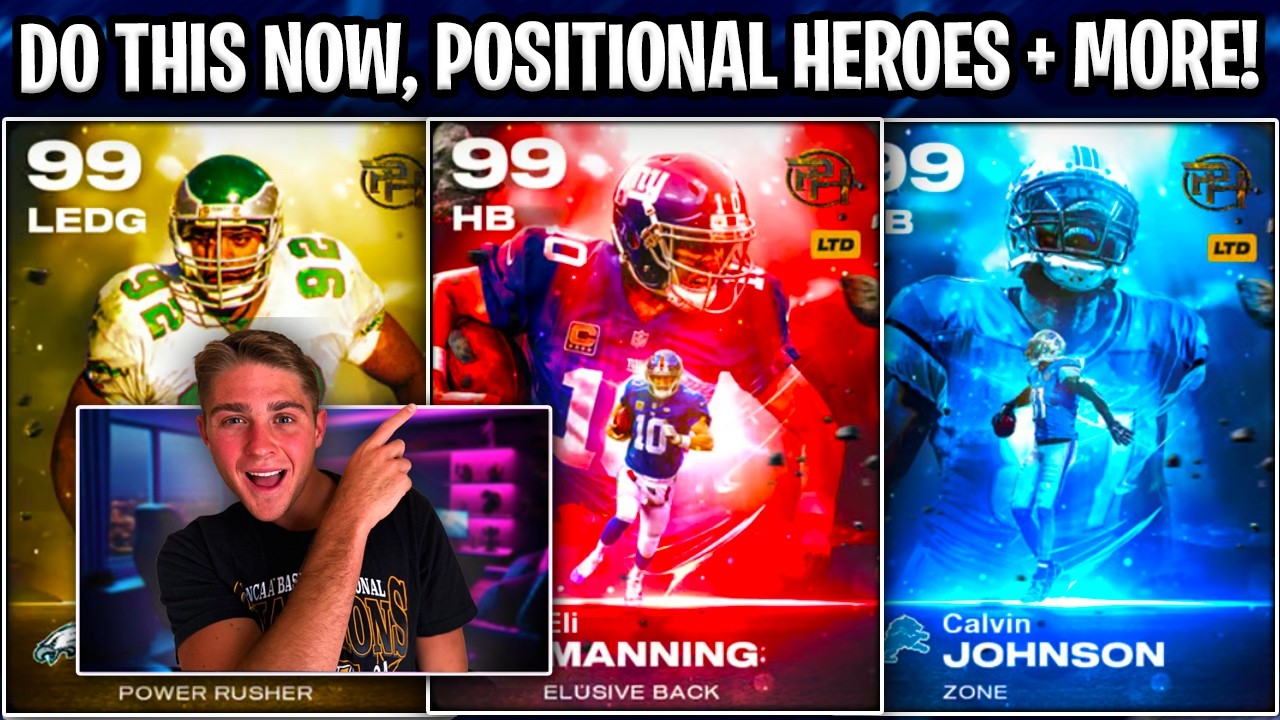 Сделайте это прямо сейчас в Madden 26! Вторая часть Positional Heroes уже здесь, 9 сезон + многое...