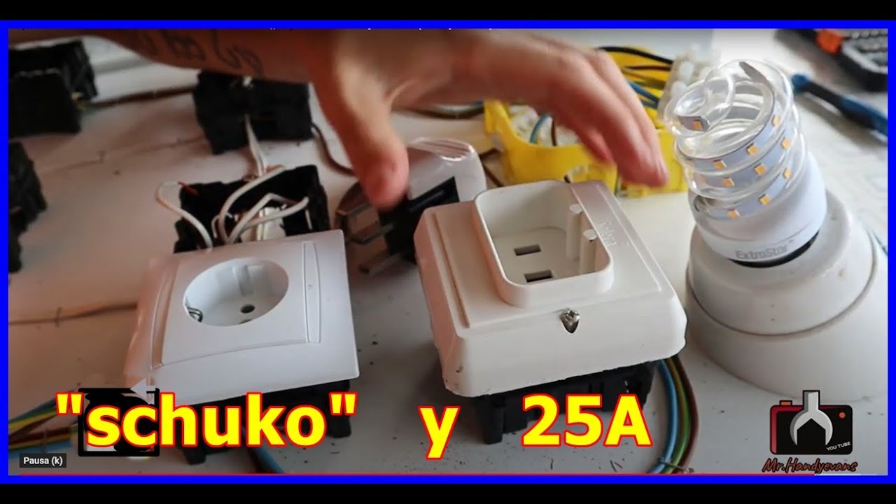 ⚡COMO MONTAR o CAMBIAR UN ENCHUFE || 🔌TIPO SHUKO y DE 25A(vitro y horno)