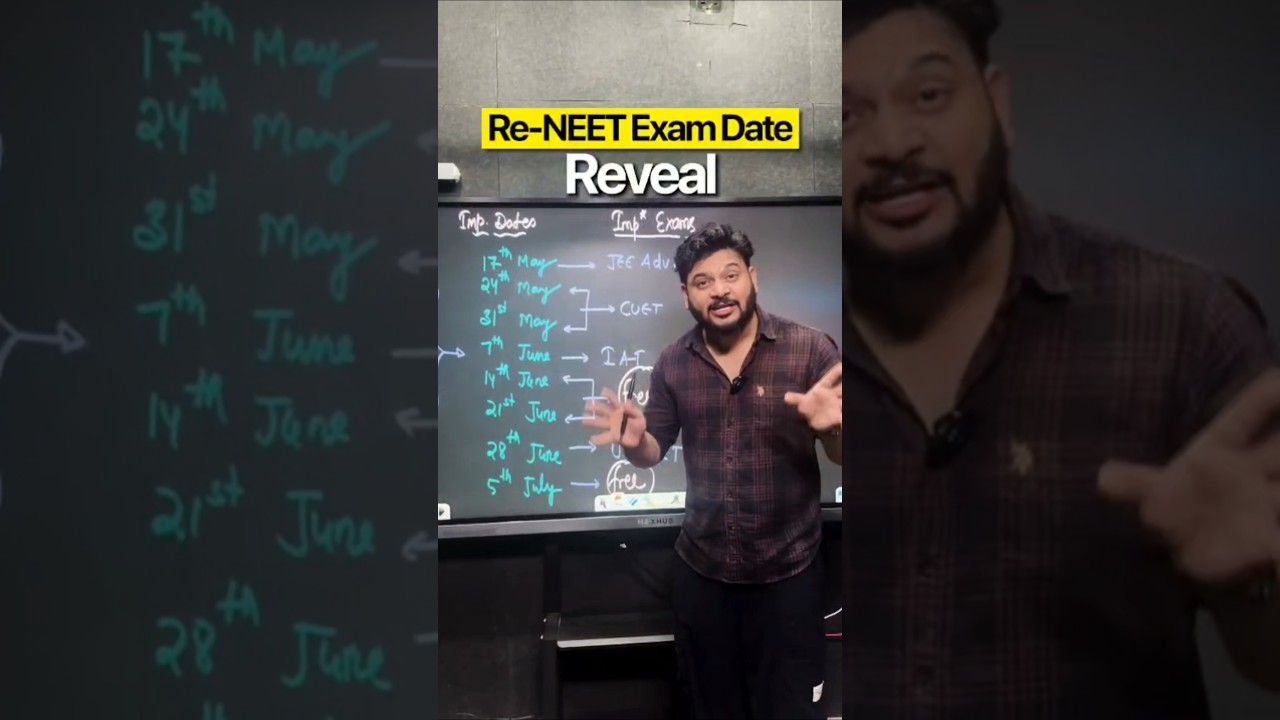 Re-Neet 2026 Exam Date Reveal! l Re-Neet Exam Date Out! #neet2026 #neetinfinity #neet