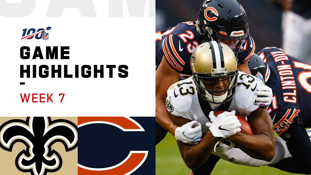Saints vs. Bears Week 7 Highlights | NFL 2019