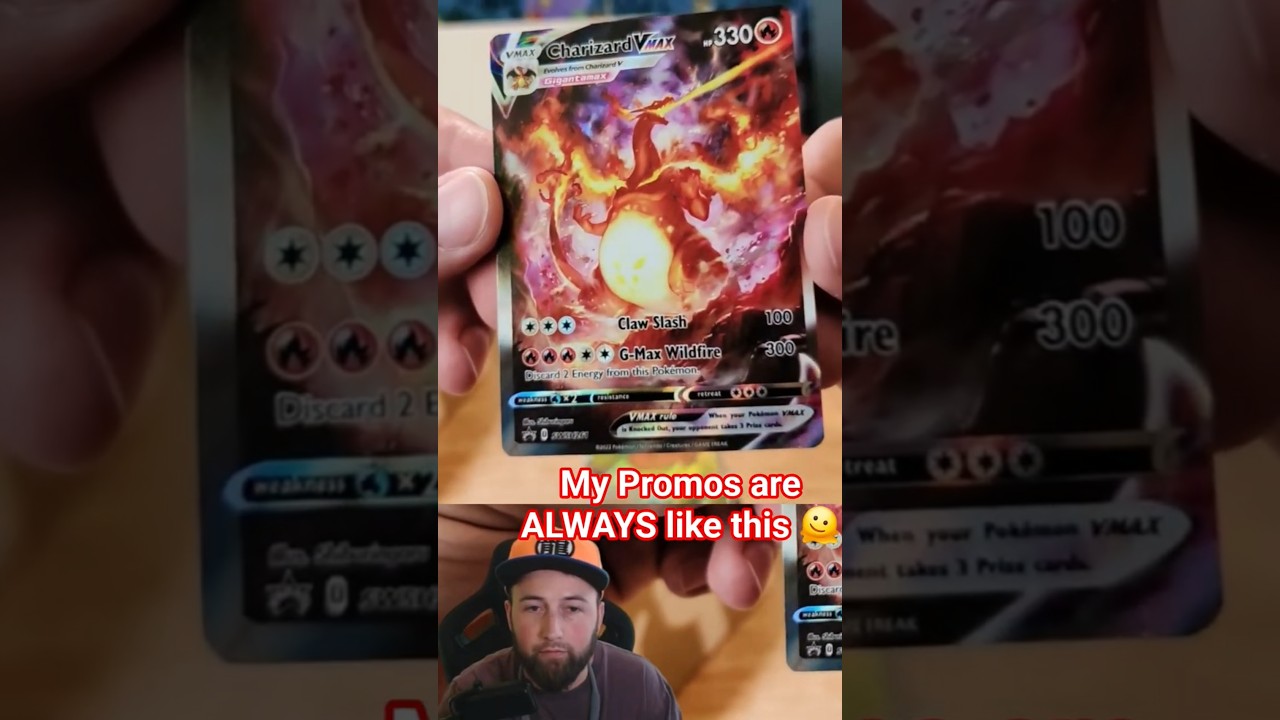 Charizard VMAX promo from Charizard UPC! Mine are always messed up 😭 #charizard #charizardupc