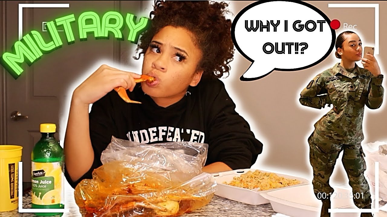 WHY I GOT OUT THE MILITARY? (SEAFOOD MUKBANG)